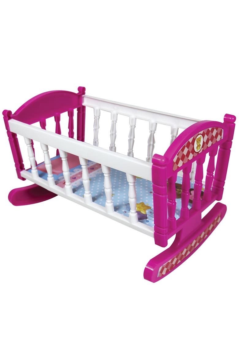 12 Inch Doll Set with Stroller, Bed & Highchair, Alternate, color, Multicolored