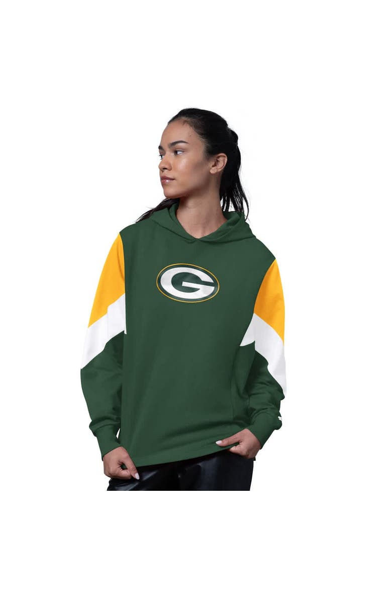 Women's Starter Green Green Bay Packers Scrimmage Hoodie, Main, color, Green