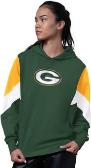 STARTER Women's Starter Green Green Bay Packers Scrimmage Hoodie