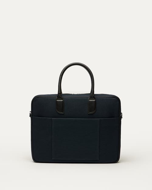 Want Les Essentiels De La Vie Want Les Essentiels Lesage Organic Cotton Canvas Computer Bag In Navy