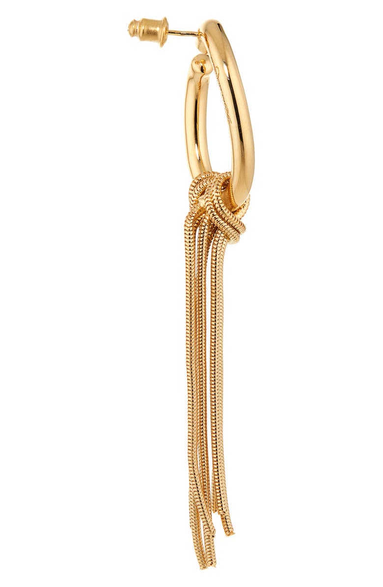 Oscar de la Renta O Knotted Chain Earrings, Alternate, color, 