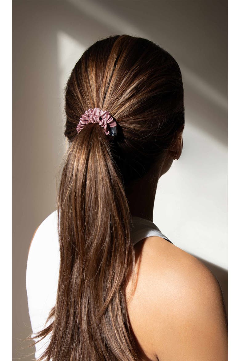 Skinny Scrunchie Set, Alternate, color, Pink, Black & Gold