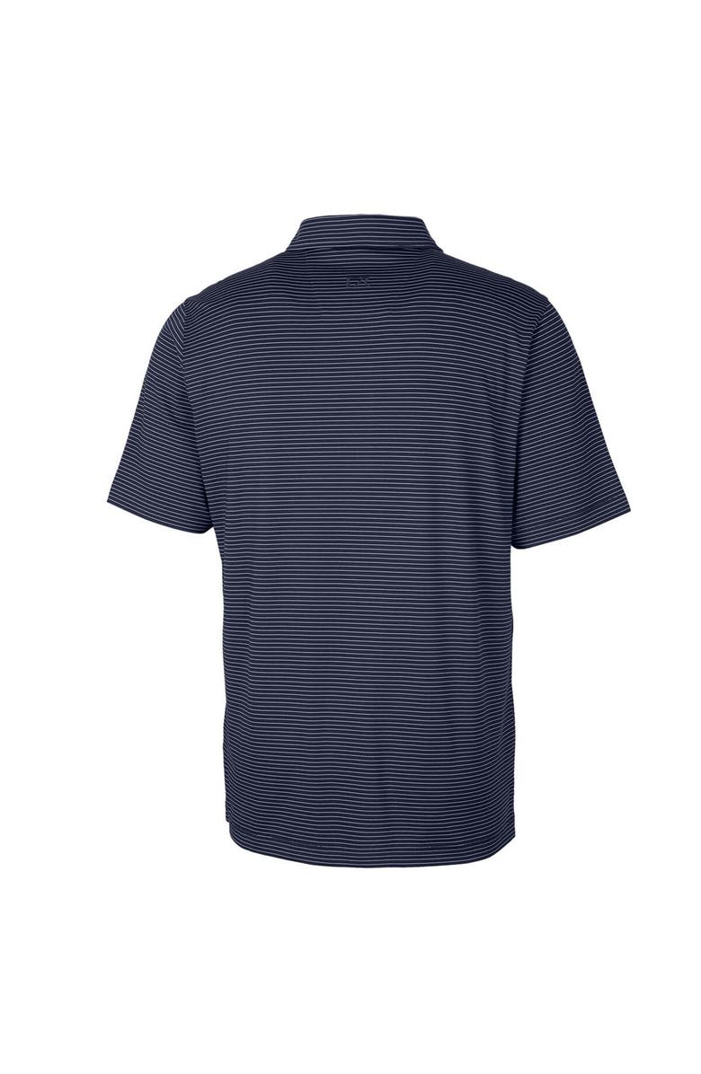 Cutter & Buck Men's Cutter & Buck Navy West Virginia Mountaineers Big & Tall Forge Pencil Stripe Stretch Polo, Alternate, color, 