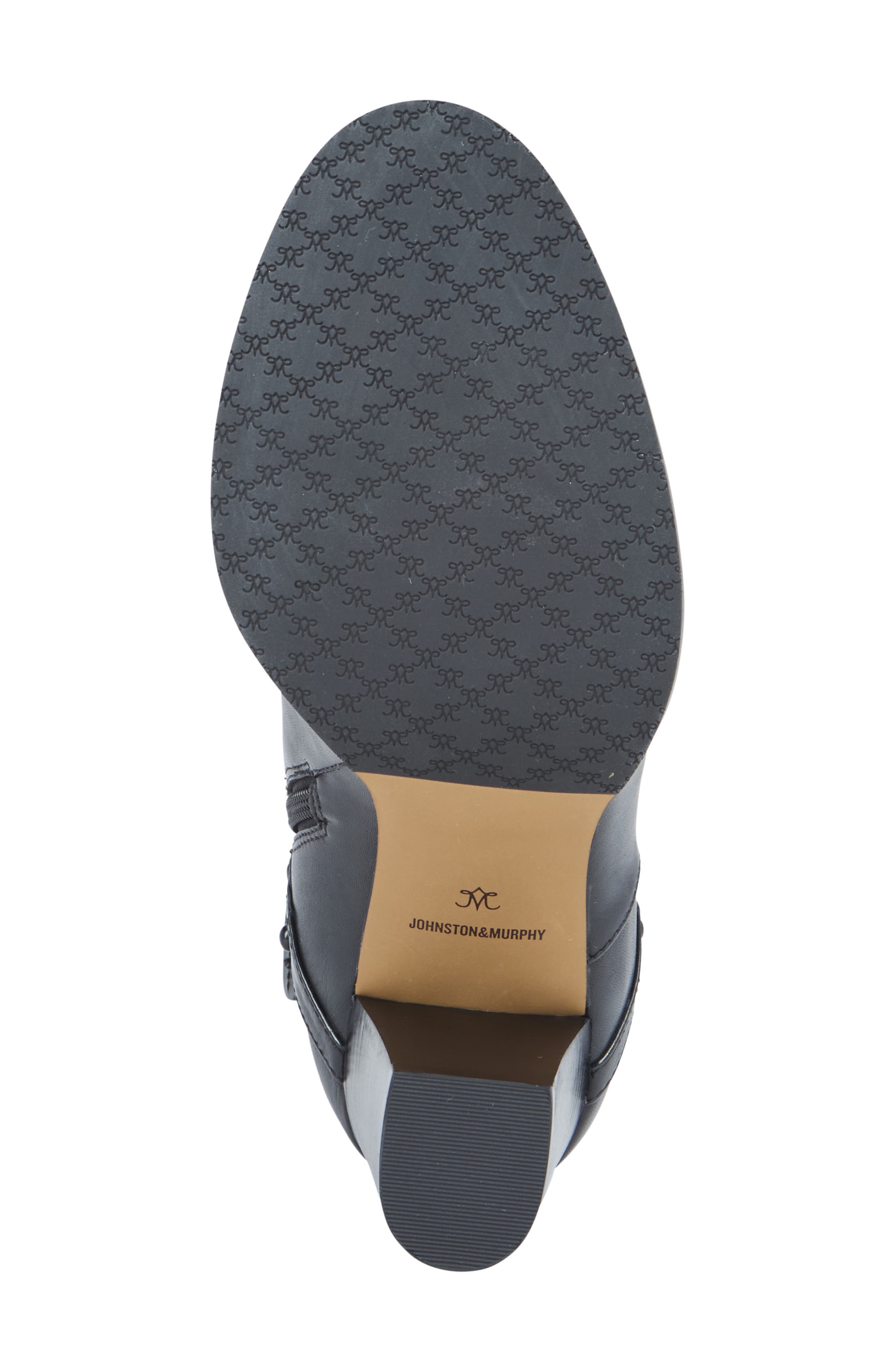 Johnston & Murphy Amy Bootie, Alternate, color, Black Nappa Leather