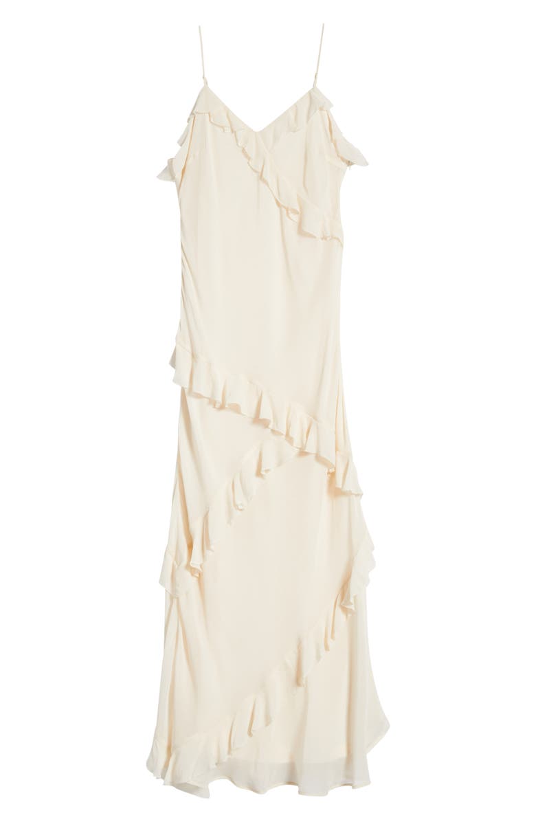 LoveShackFancy Kids' Rialto Ruffle Party Slipdress, Main, color, Ivory