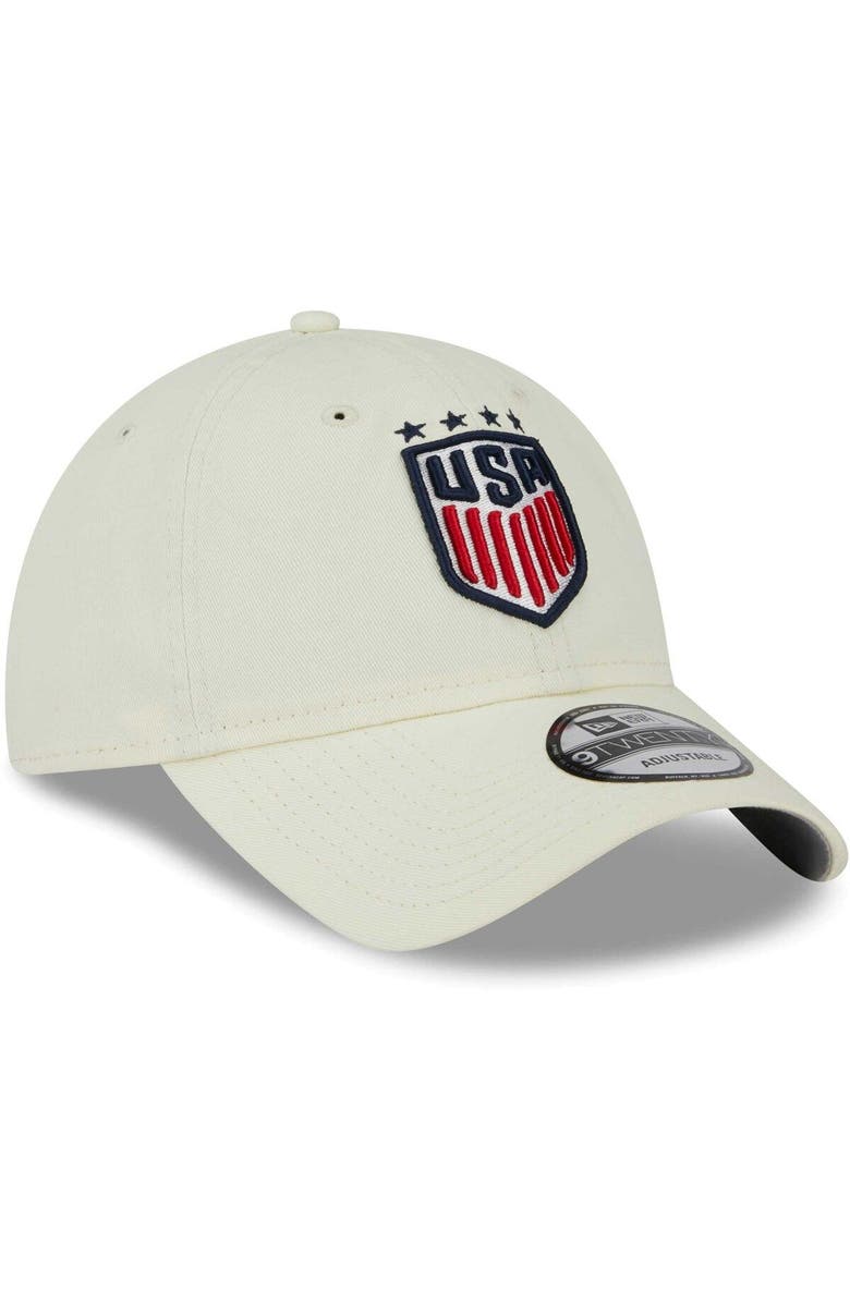 New Era Men's New Era Cream USWNT Core Classic 2.0 Adjustable Hat, Alternate, color,