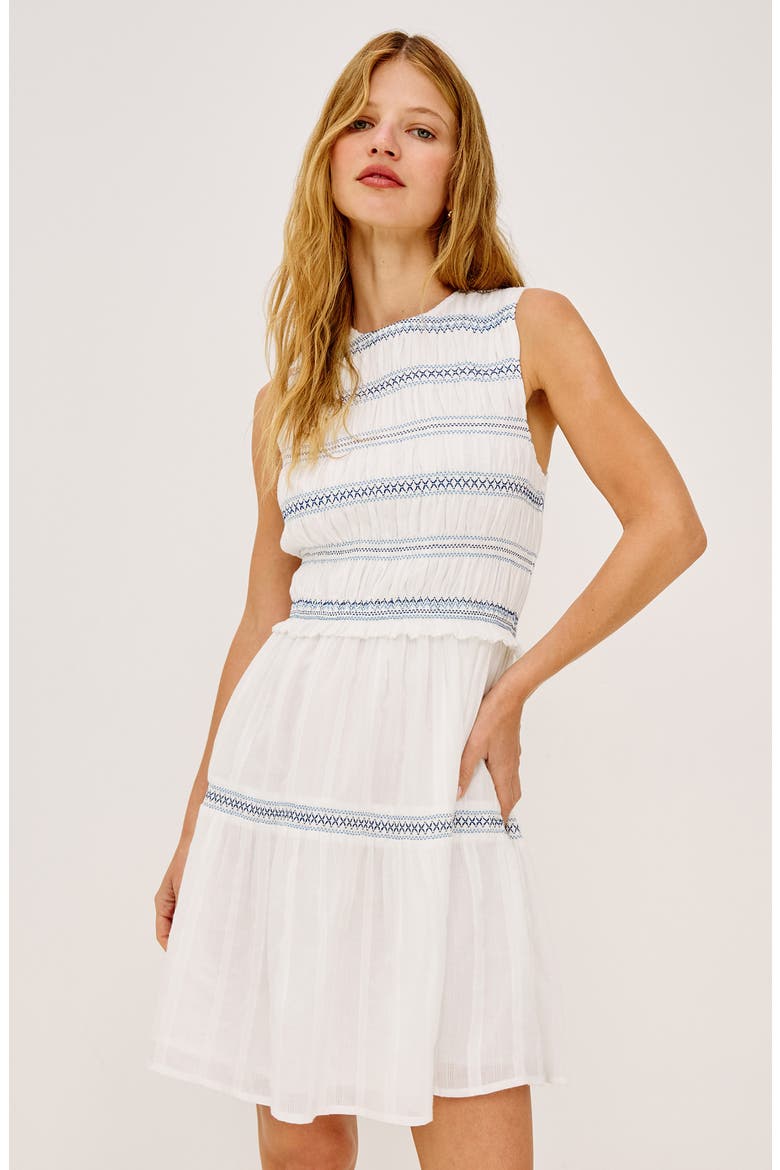 Elia Sleeveless Minidress, Alternate, color, WHITE