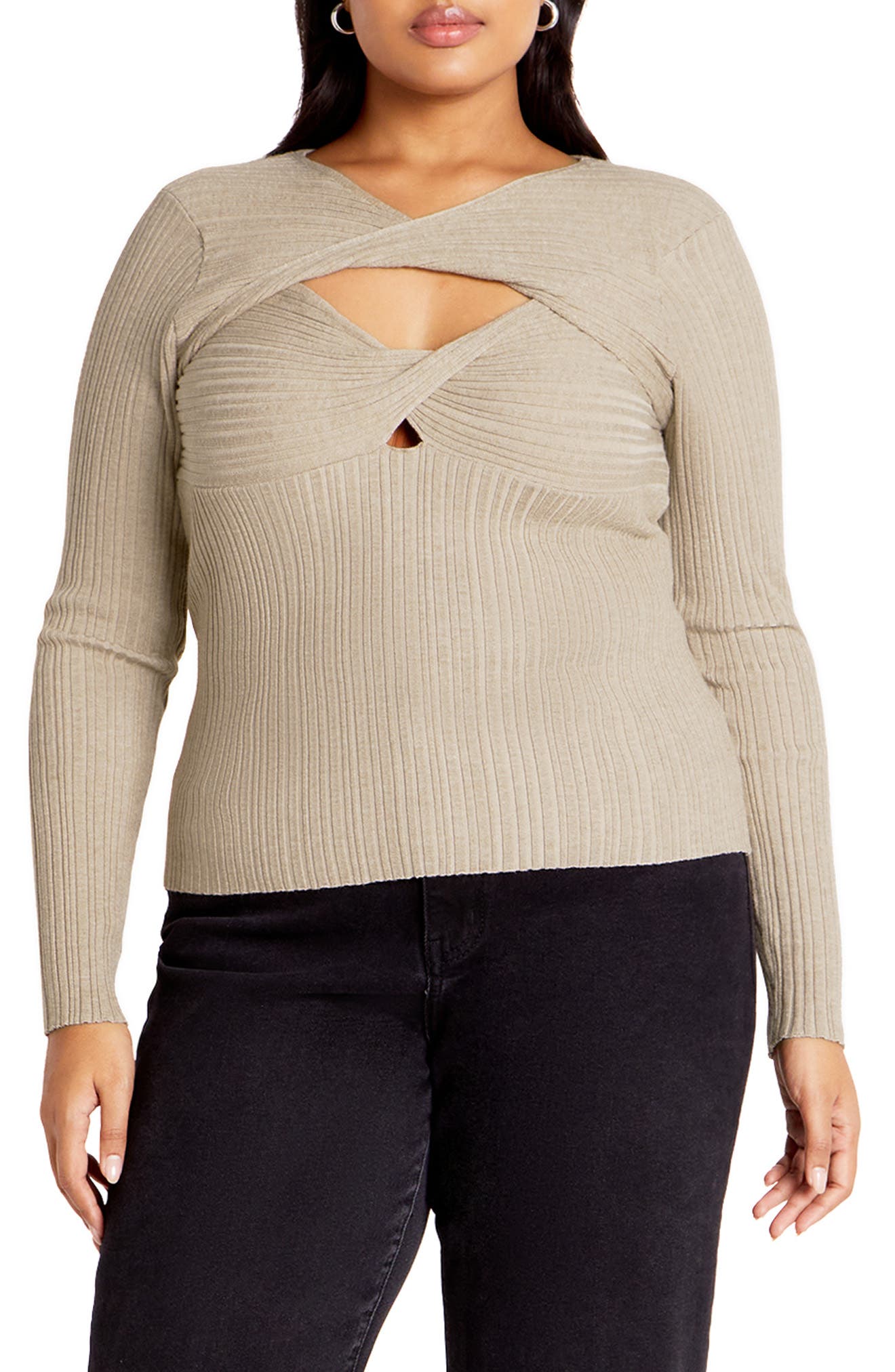 Tessa Cutout Rib Sweater - image 3