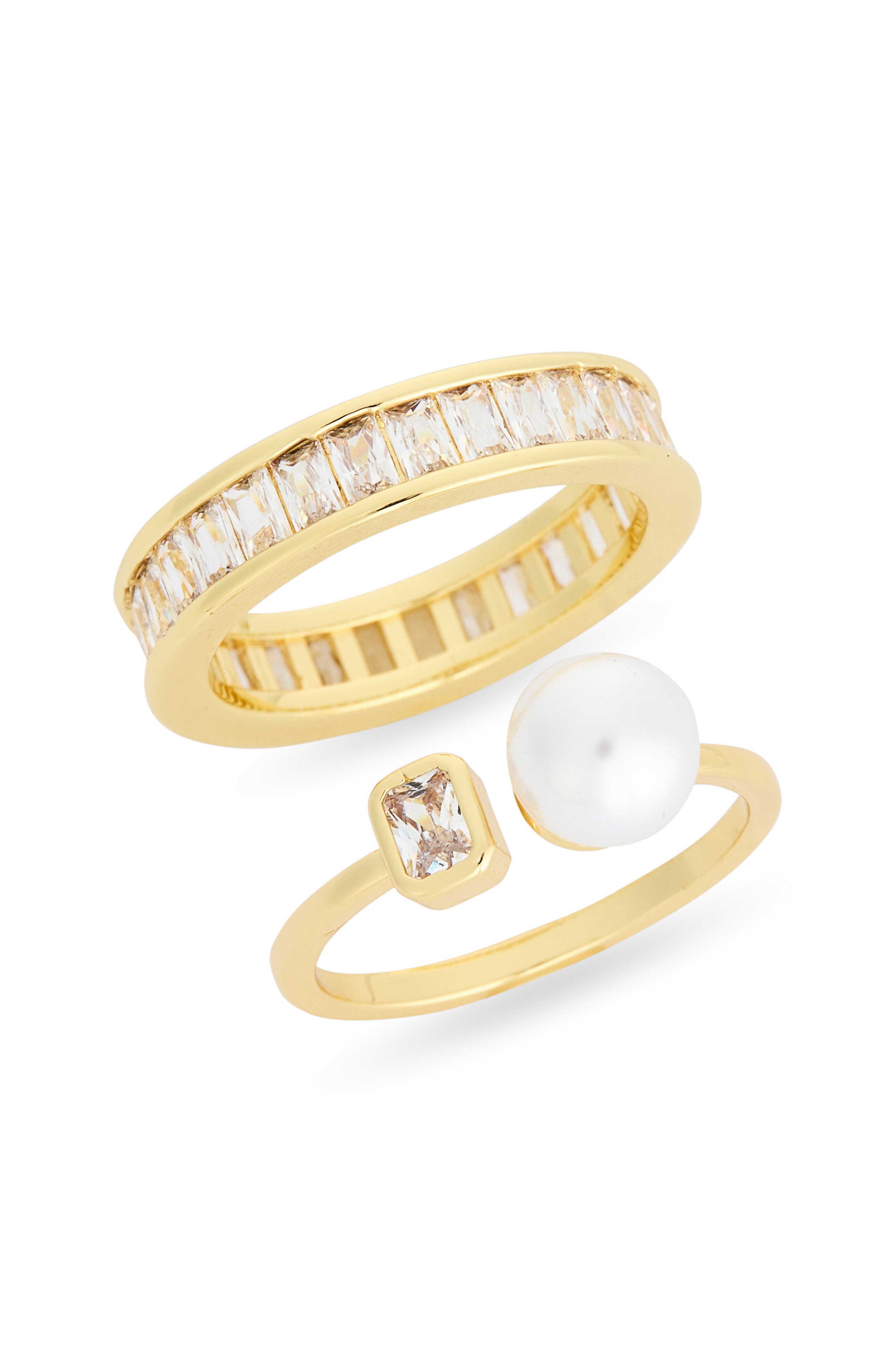 NORDSTROM RACK Demi-Fine 2-Pack Assorted Rings