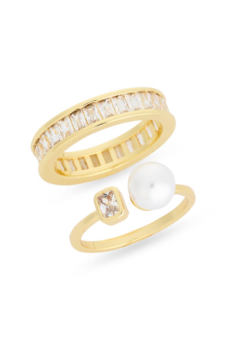 Demi-Fine 2-Pack Assorted Rings, Main, color, CLEAR- WHITE- GOLD