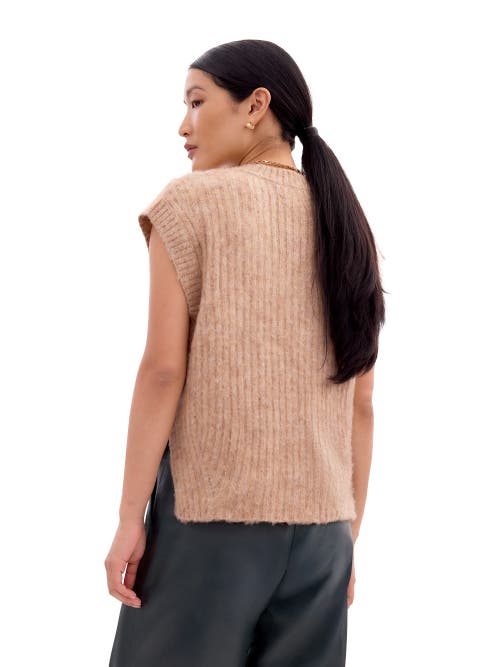 Ro&zo Knit V-neck Vest Jumper In Brown