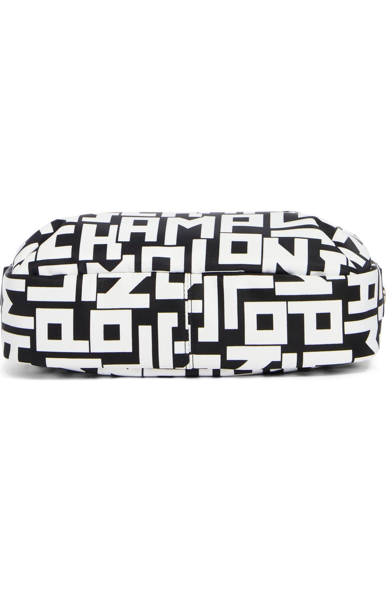 Longchamp Le Pilage Medium Camera Bag, Alternate, color, Black/White