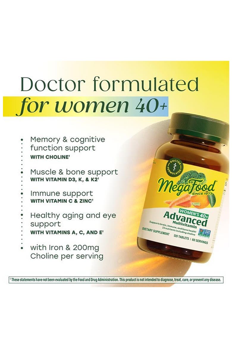 Advanced Multivitamin for Women 40+, Doctor Formulated, Vegetarian, 120 Tablets, Alternate, color, None