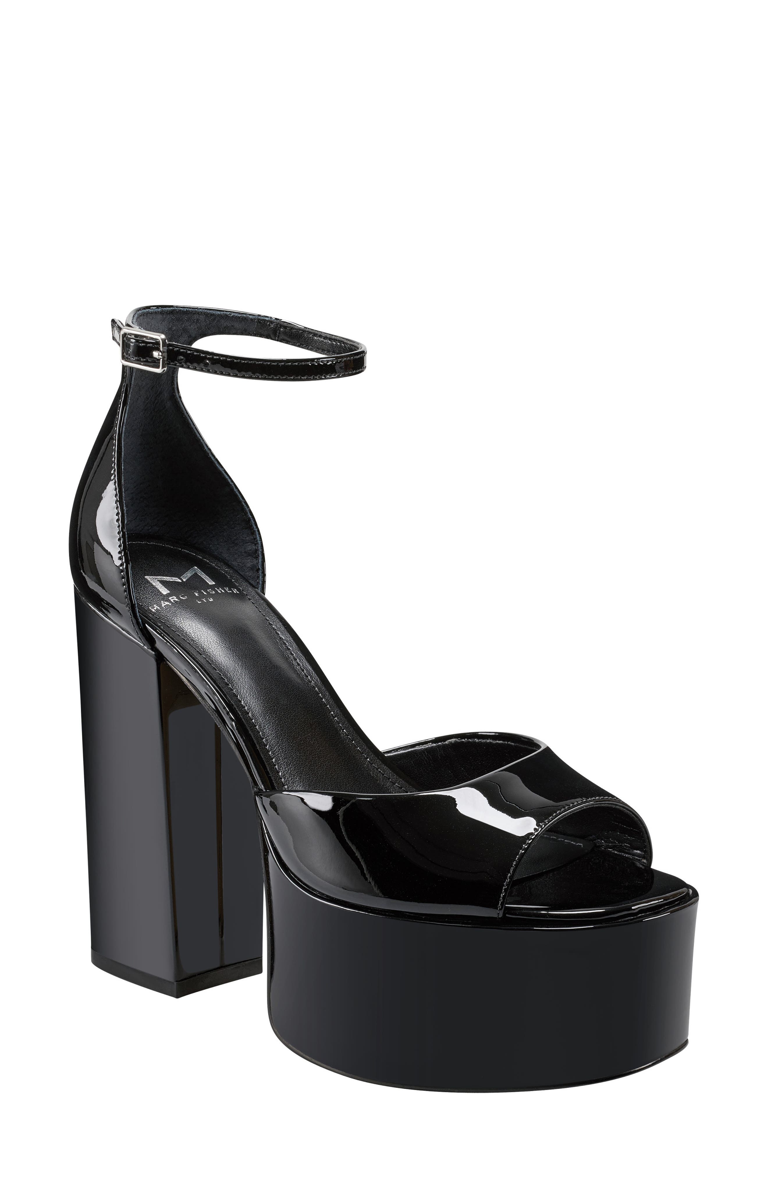 Marc Fisher LTD Della Ankle Strap Platform Sandal, Main, color, 