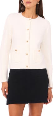 Vince Camuto Long Sleeve Cardigan with Patch Pockets