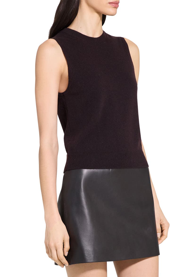 Cashmere Sleeveless Sweater, Alternate, color, CACAO