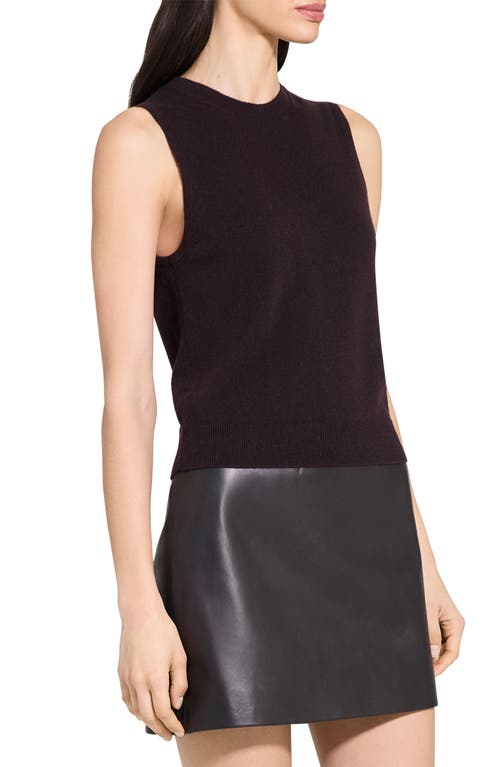Theory Cashmere Sleeveless Sweater In Brown