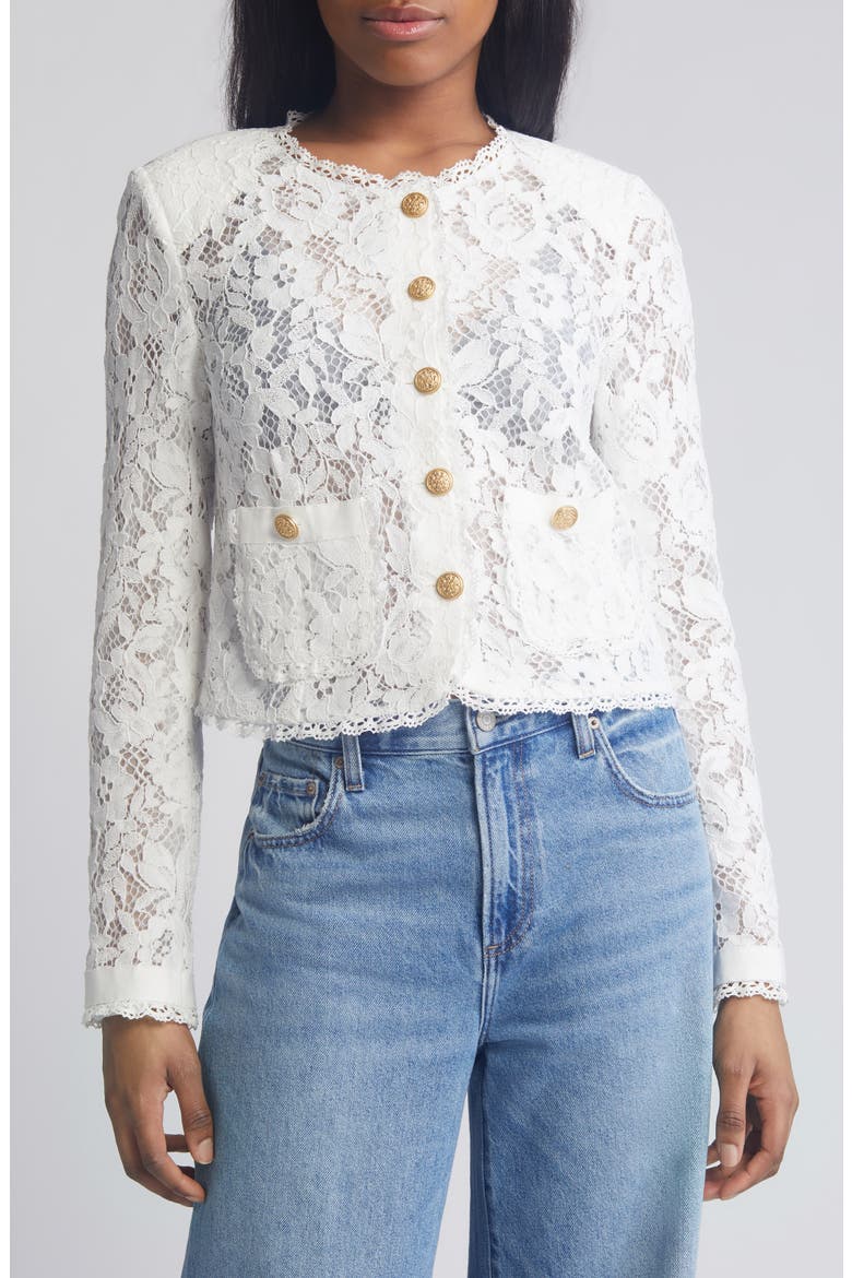 Richard Lace Jacket, Main, color, OFF WHITE