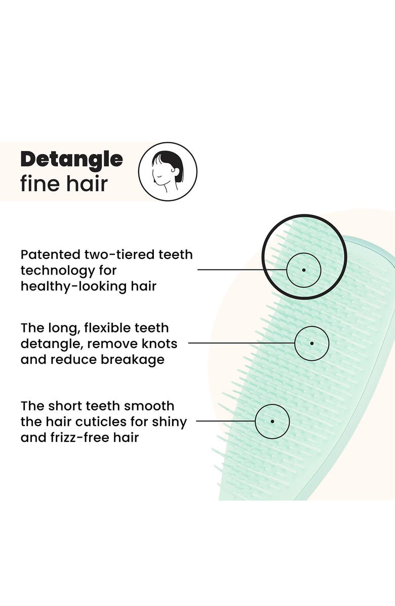 Tangle Teezer Ultimate Detangler Hairbrush for Fine & Fragile, Alternate, color, Jade Lagoon