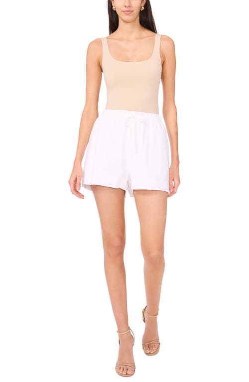1.state Drawstring Shorts In Ultra White