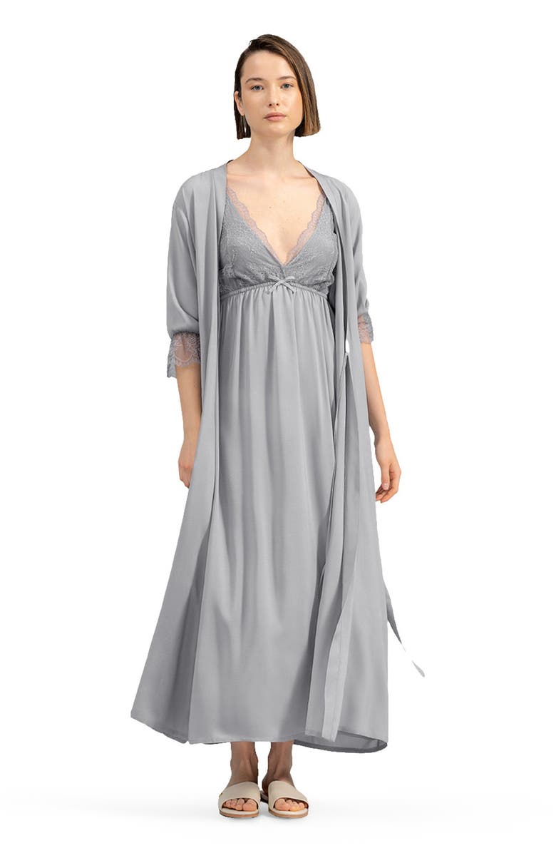 Togas Christina Women's Robe, Main, color, Grey