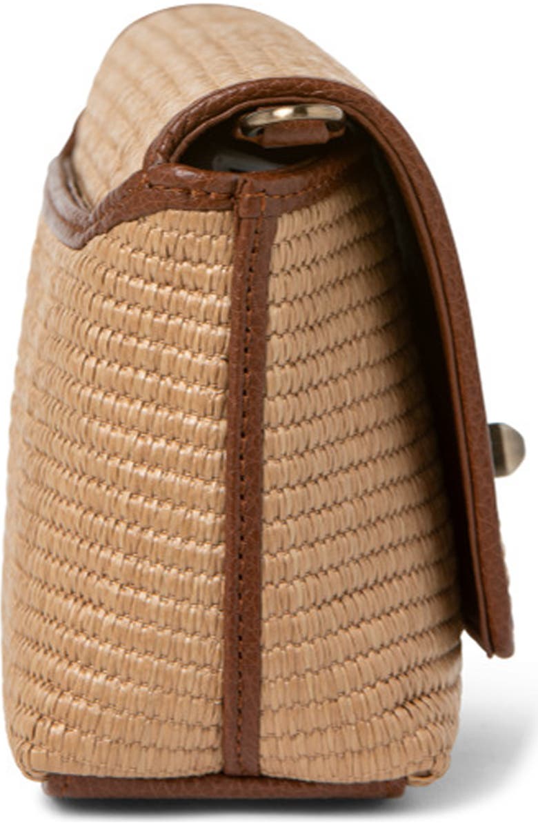 Akris Little Anouk Woven Raffia Crossbody Bag, Alternate, color,