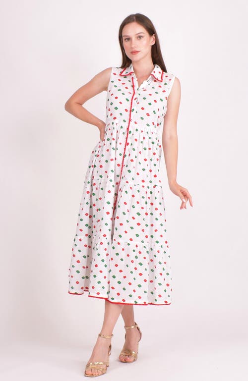 Raas Olinda Cotton Tiered Midi Dress In Multi