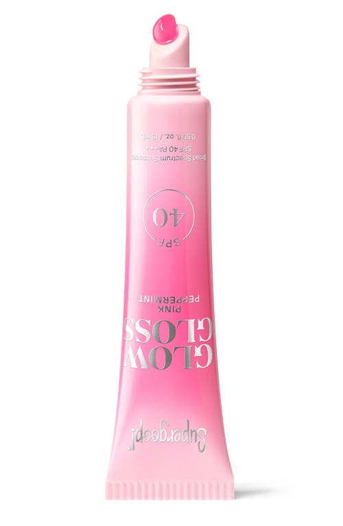 Supergoop Glow Gloss Spf 40 Lip Balm Sunscreen Pink Peppermint !