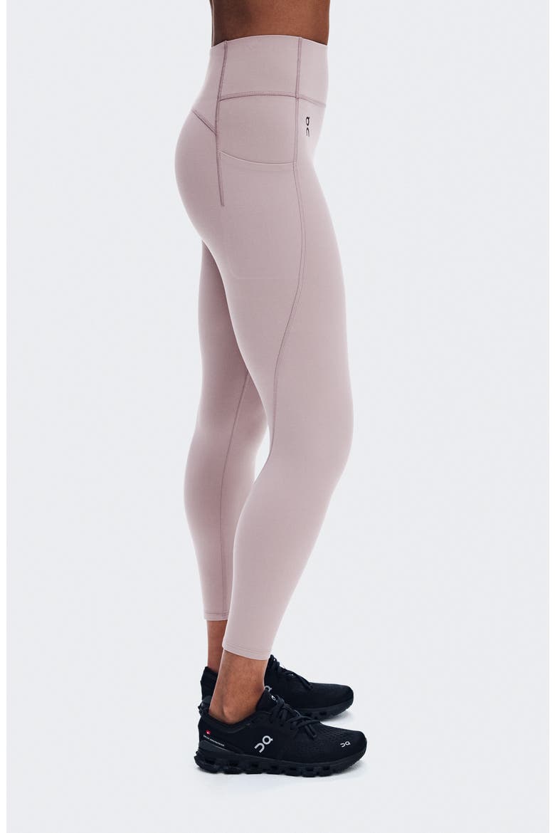 High Waist 7/8 Studio Tights, Alternate, color, HERON