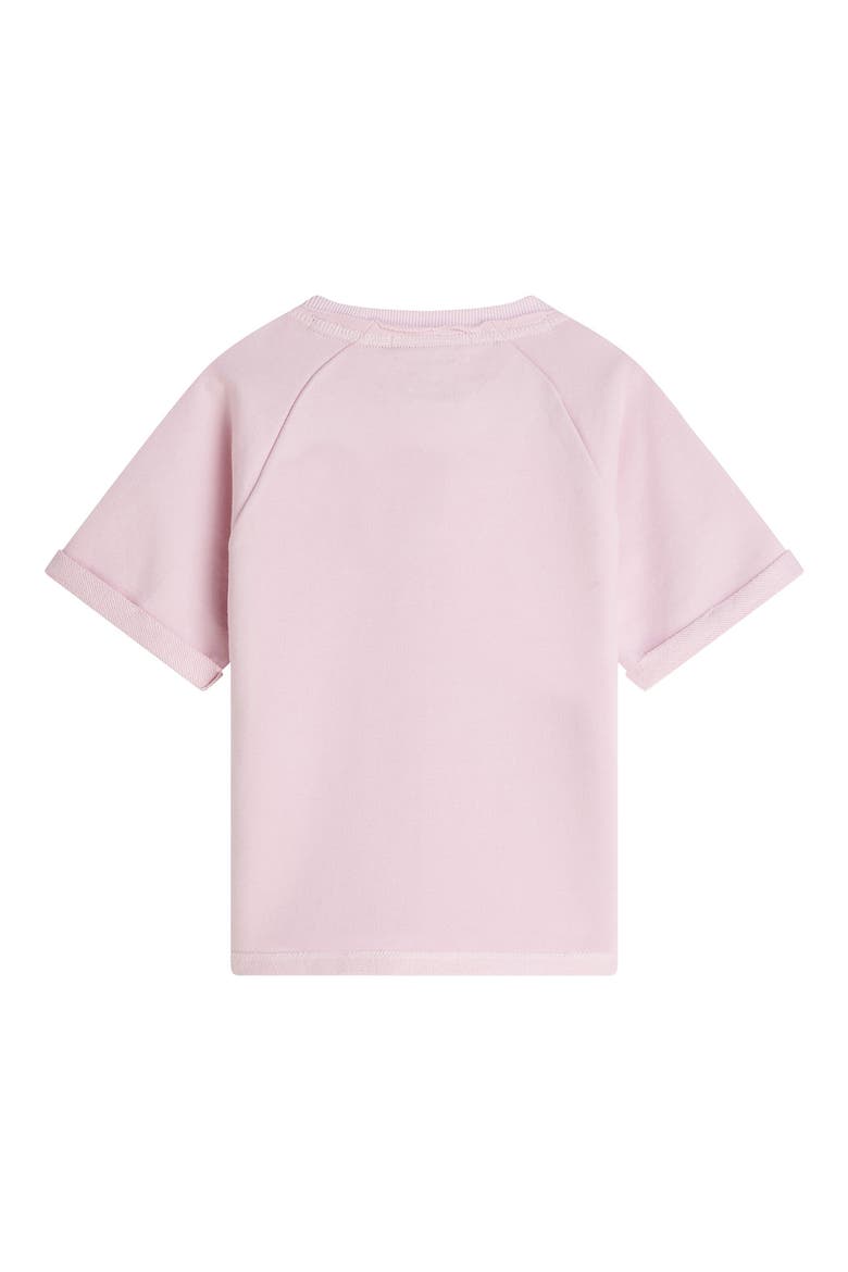 Kids' Short Sleeve Cotton Graphic Sweatshirt, Alternate, color, LILAC SNOW