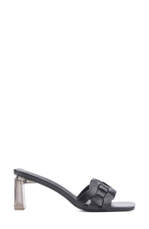 Torgeis Ela Woven Slide Sandal In Black