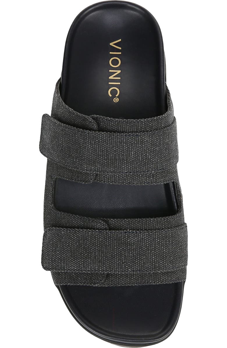 Vionic Riviera Slide Sandal, Alternate, color, Black