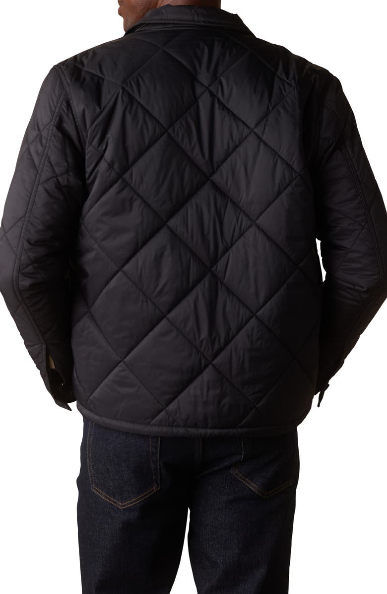 The Normal Brand Quilted Jacket with High Pile Fleece Lining, Alternate, color, Black