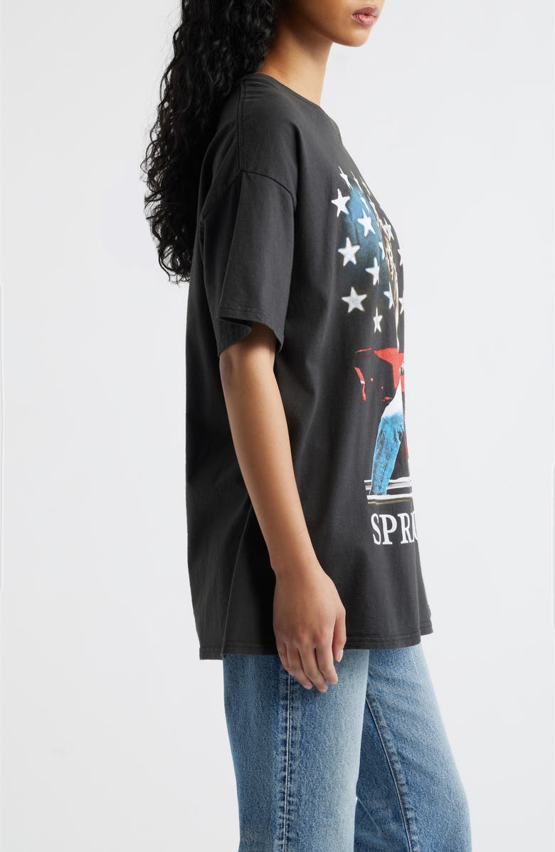 Merch Traffic Springsteen Cotton Graphic T-Shirt, Alternate, color, Black