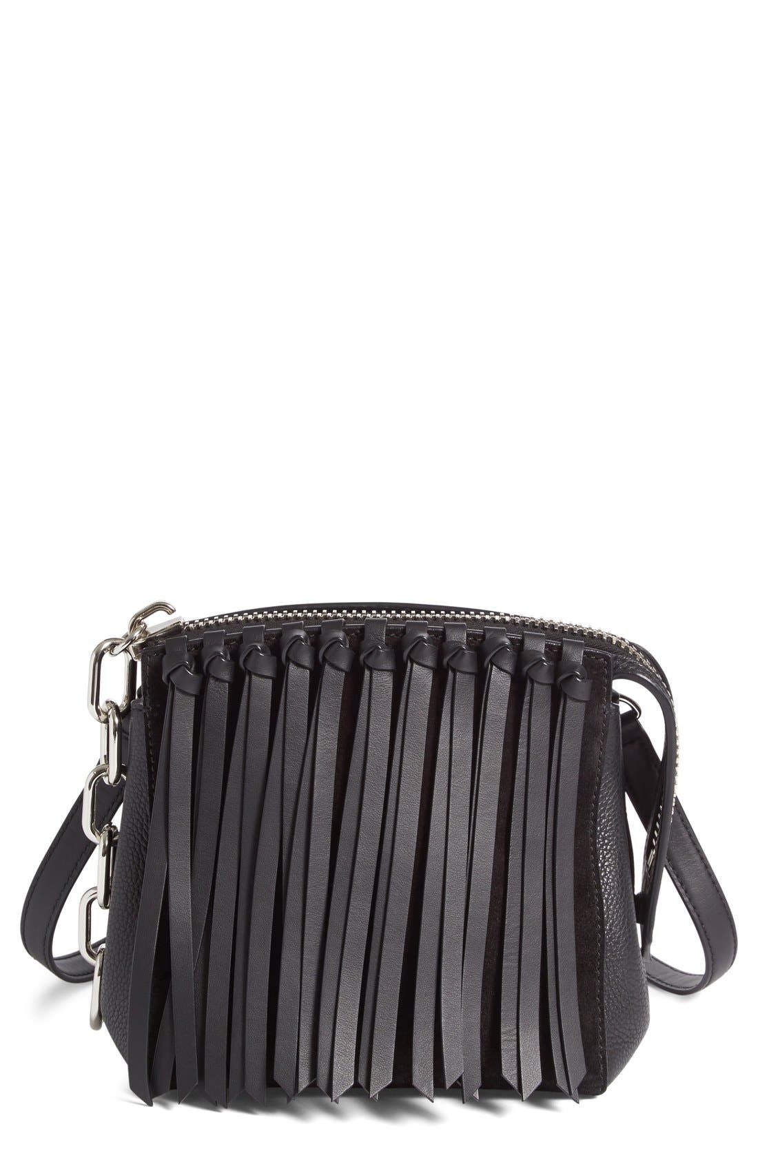 Alexander Wang Attica Fringe Crossbody Bag, Main, color, 