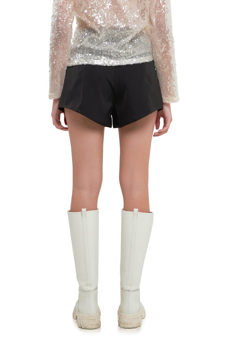Balloon High Waist Shorts, Alternate, color, BLACK