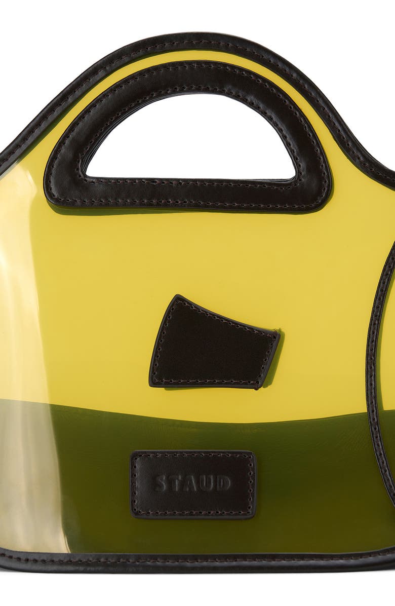 STAUD Cleo Clear Fish Tote, Alternate, color, Citron
