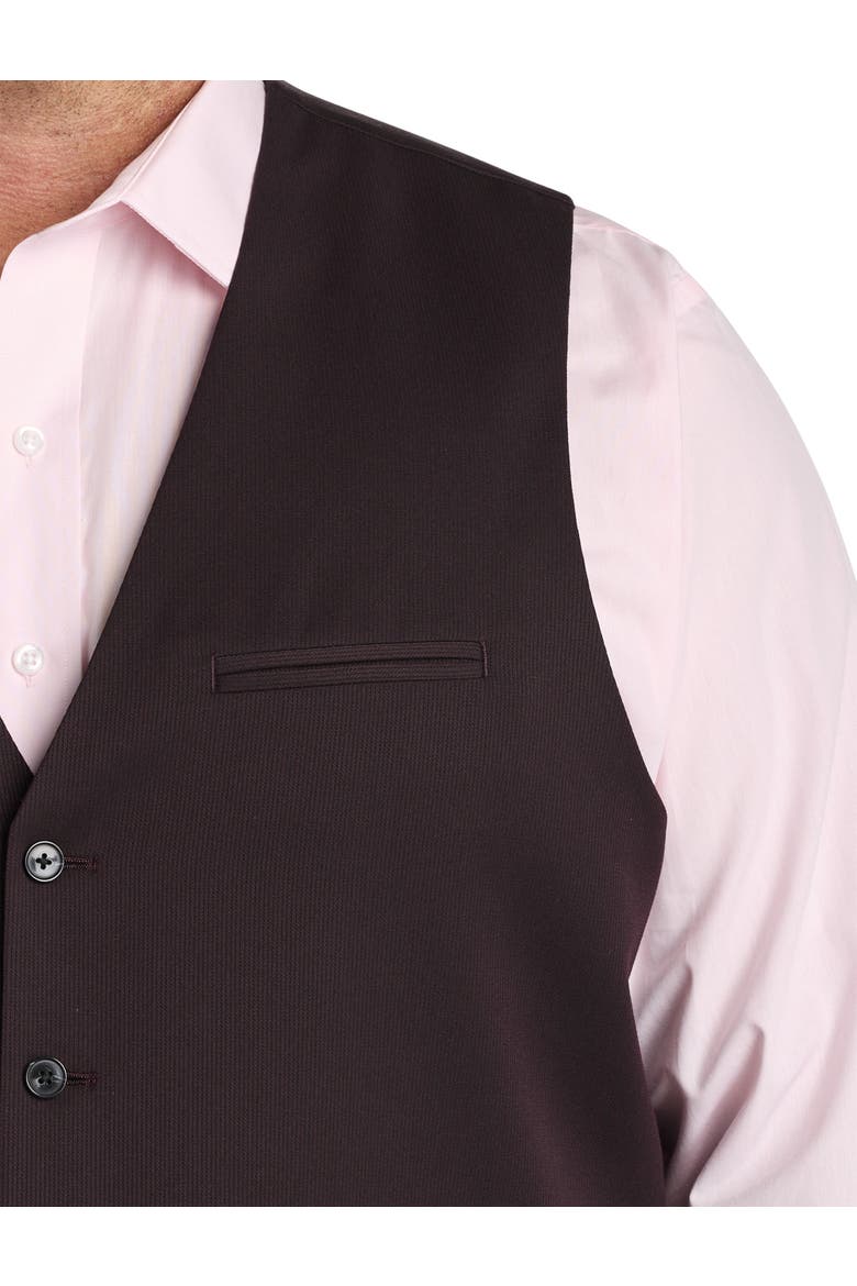 Microstripe Vest, Alternate, color, BURGUNDY