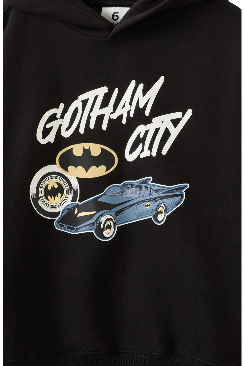 Kid's License Sammy Oversize Hoodie, Alternate, color, Black Gotham City