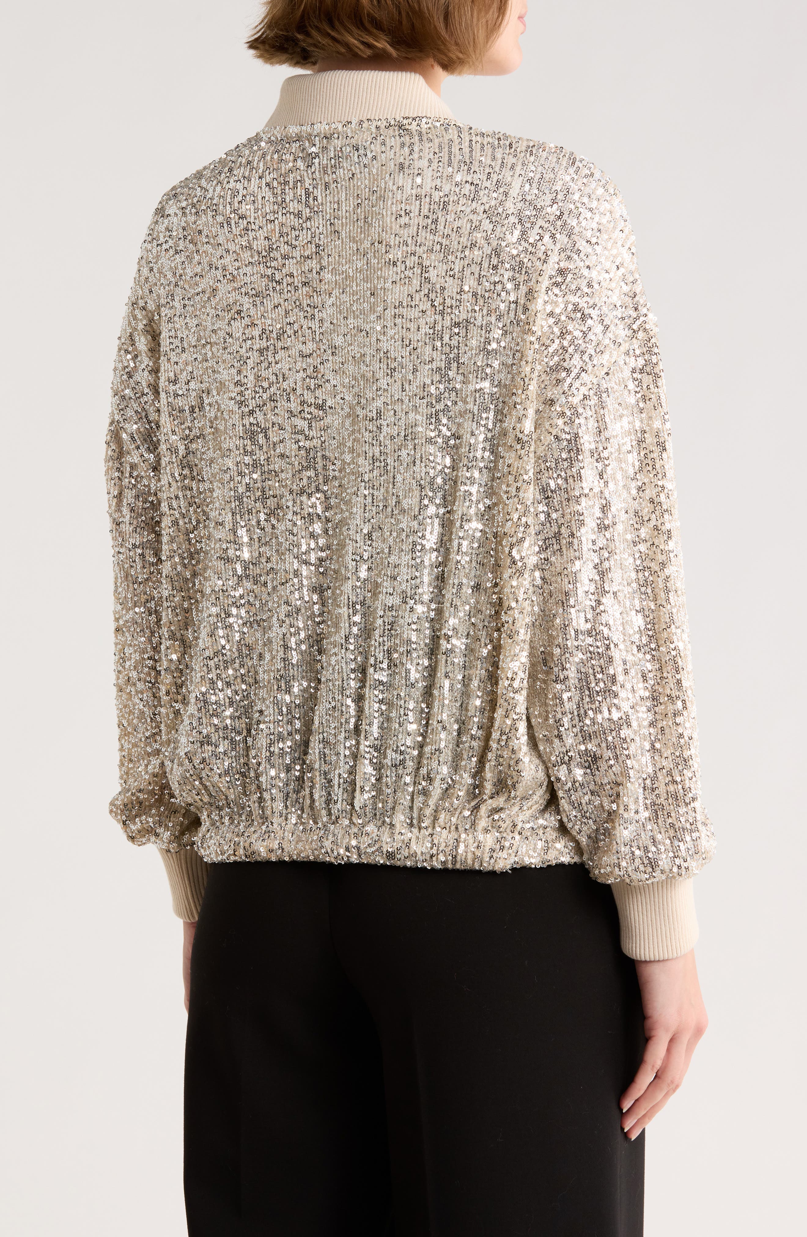 Cindy Sequin Bomber Jacket - image 2
