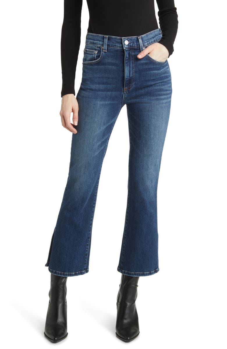LE JEAN Stella High Waist Crop Flare Jeans, Main, color, 