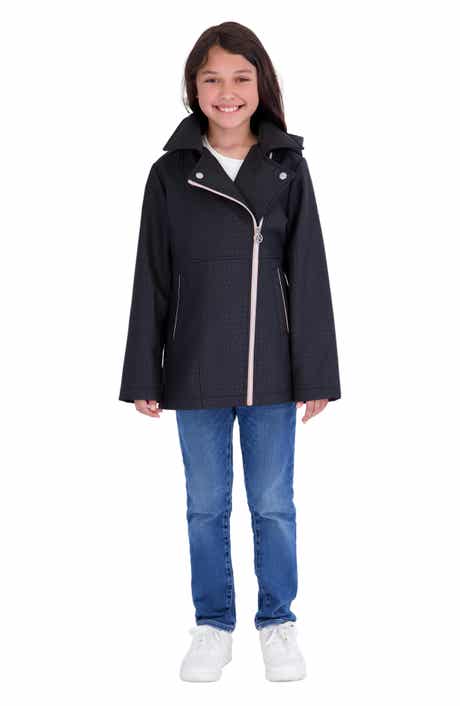 Kids' Asymmetrical Softshell Hooded Jacket