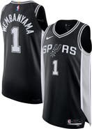 Nike Men's Nike Victor Wembanyama Black San Antonio Spurs Authentic Jersey - Icon Edition