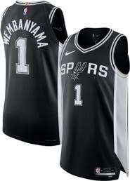 Nike Men's Nike Victor Wembanyama Black San Antonio Spurs Authentic Jersey - Icon Edition
