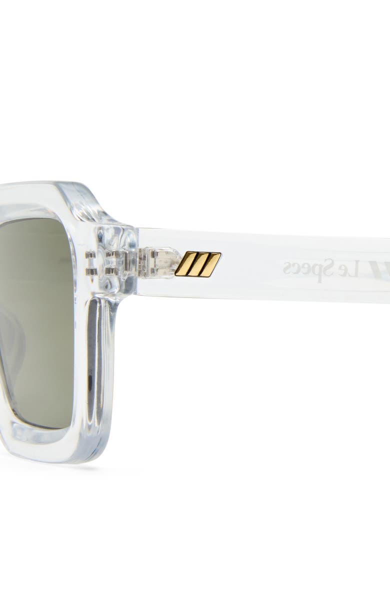 Le Specs Impossible 51mm Square Sunglasses, Alternate, color, Clear