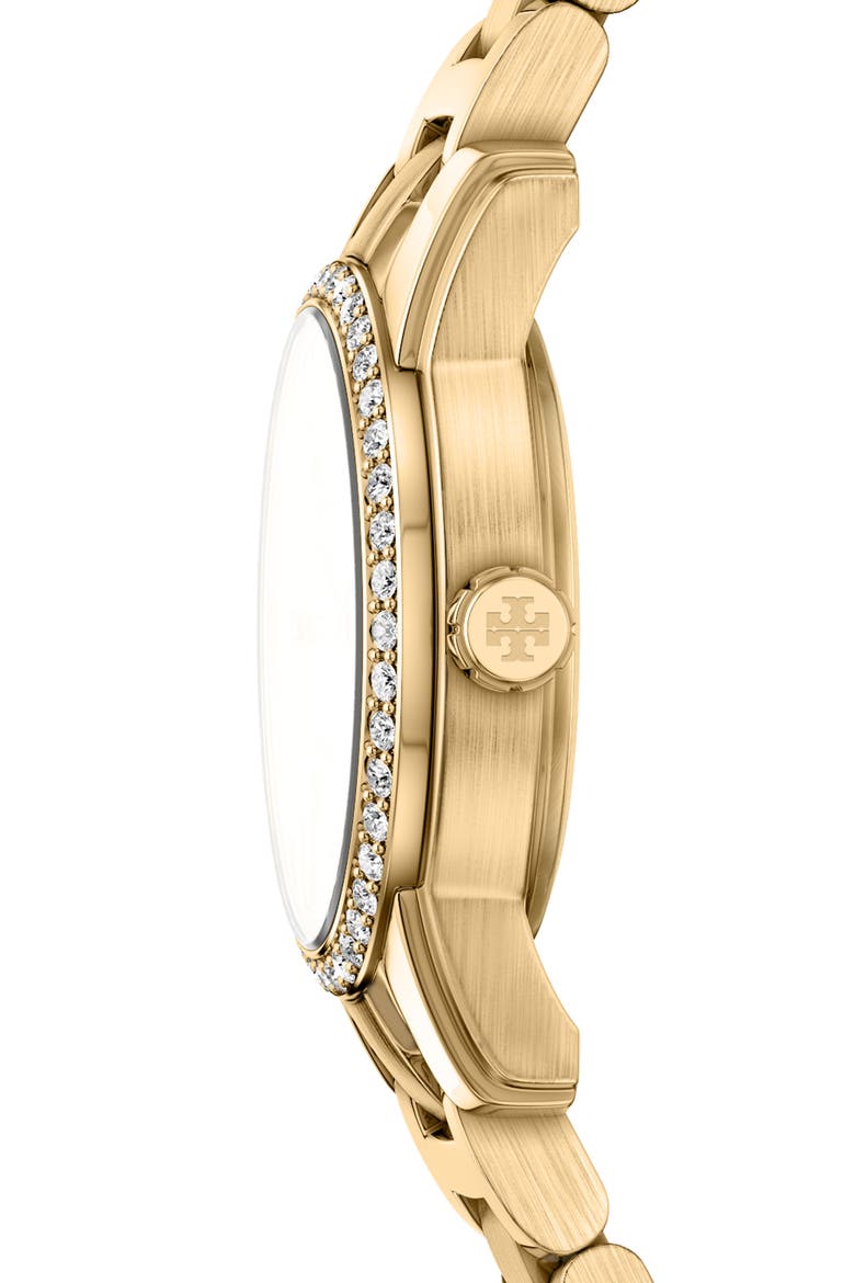 Mini Miller Pave Bracelet Watch, Alternate, color, GOLD