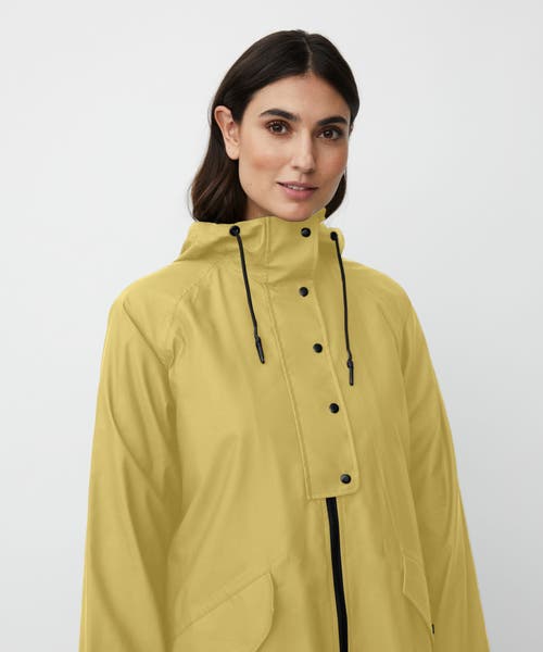 Masai Copenhagen Matheia Long Sleeve Hooded Coat In Green