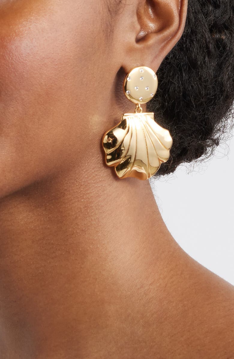 FRASIER STERLING Formentara Drop Earrings, Alternate, color, Gold