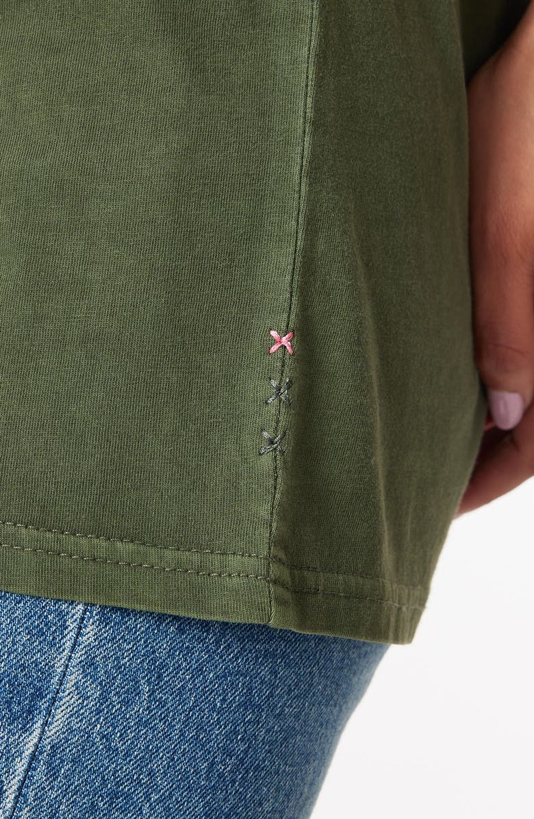 Scotch & Soda Relaxed Fit Roll Cuff Graphic T-Shirt, Alternate, color,