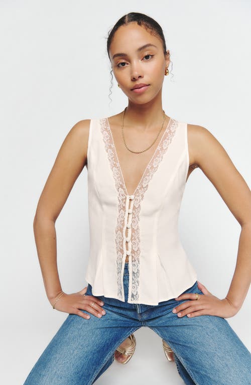 Reformation Cristina Top In Gossamer